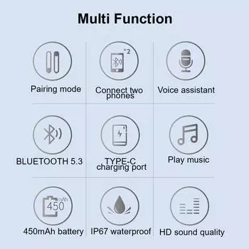 Водонепроницаемый мягкий/жесткий микрофон беспроводной L1 поддерживает подключение 2 телефонов Bluetooth 5.3 гарнитура мотоциклетный шлем наушники