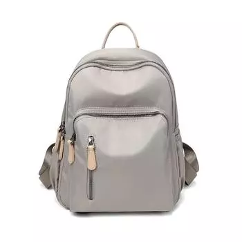 Водонепроницаемый нейлоновый рюкзак, модная женская сумка на плечо, Молодежный жизненный стиль, многофункциональная дорожная школьная сумка темно-серого