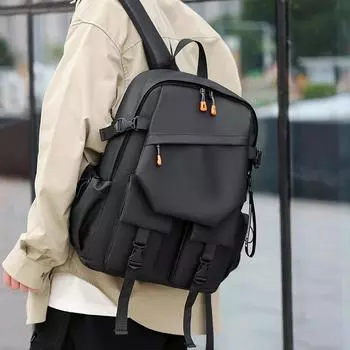 Водонепроницаемый нейлоновый рюкзак на молнии, однотонный, большой емкости, USB, для отдыха, путешествий, занятий спортом, ветра, новый