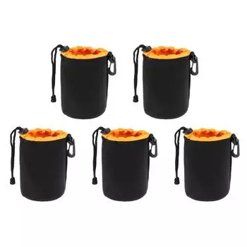 - Водонепроницаемый неопреновый чехол для объектива камеры, защитный чехол с завязкой (M)