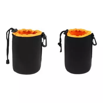 Водонепроницаемый неопреновый чехол для объектива камеры, защитный чехол с завязкой (M) /