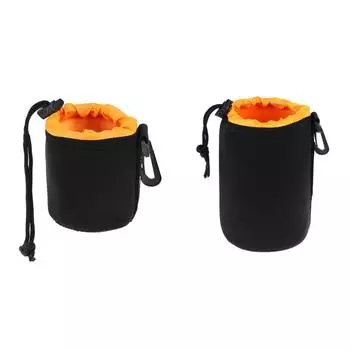 Водонепроницаемый неопреновый чехол для объектива камеры, защитный чехол с завязкой (S) /