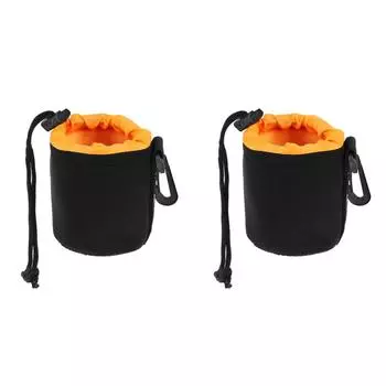 Водонепроницаемый неопреновый чехол для объектива камеры, защитный чехол с завязкой (S)