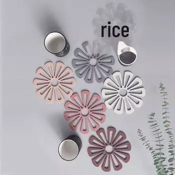 Водонепроницаемый нескользящий коврик под тарелку TPR - подставка под тарелку с защитой от ожогов для домашнего обеденного стола