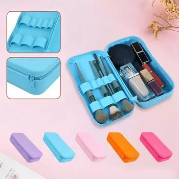 Водонепроницаемый органайзер для косметических инструментов, портативный держатель для кистей для макияжа, сумка для хранения помады для женщин синий