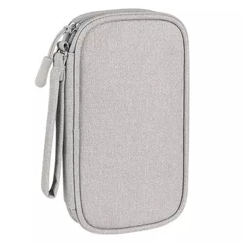 Водонепроницаемый органайзер для шнура, дорожный чехол для организации и хранения технических аксессуаров Small розовый