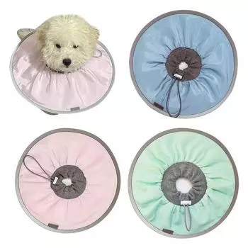 Водонепроницаемый ошейник для восстановления кошек, защитный ошейник для кошек после операции, чтобы остановить лизание S зелёный