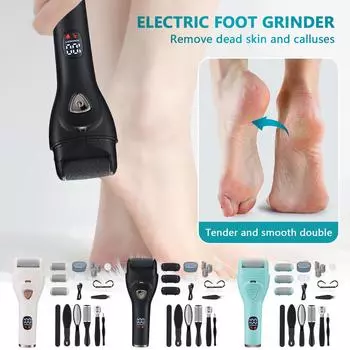 Водонепроницаемый педикюрный аппарат для удаления мозолей и отшелушивания для педикюра и микродермабразии One Size чёрный