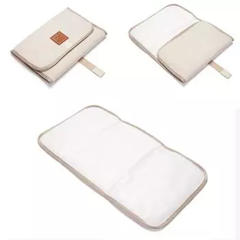 Водонепроницаемый пеленальный коврик для малышей на открытом воздухе, многоцветный портативный мягкий пеленальный коврик для малышей на открытом воздухе белый