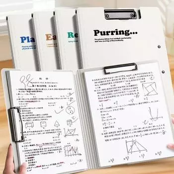 Водонепроницаемый планшет для хранения файлов с зажимом для заметок A4 Органайзер для файлов A4 Доска с зажимом Папка Тестовая бумага B