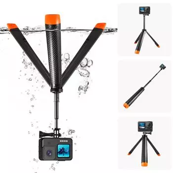 Водонепроницаемый плавучий штатив Аксессуары для спортивной камеры Спортивный штатив для глубоководной съемки Удлиненная селфи-палка для селфи-палка Плавучесть