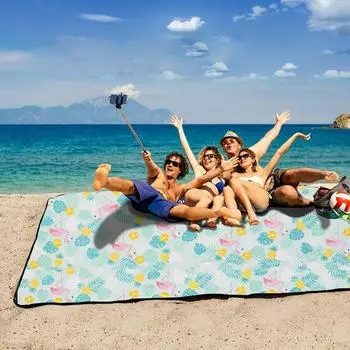 Водонепроницаемый плед для пикника, очень большой, песчаный, складной пляжный коврик для кемпинга, пикника, походов, коврик для дома, детей и взрослых