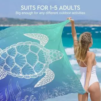 Водонепроницаемый пляжный коврик, дорожный коврик с защитой от песка, портативный, легкий, складной, для кемпинга, походов, пикников на открытом воздухе