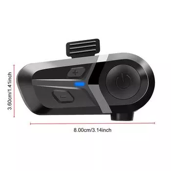 Водонепроницаемый Поддержка 2 Телефонов Подключение Bluetooth 5.3 Гарнитура Мягкий/Жесткий Микрофон Мотоциклетный Шлем Наушники Беспроводной L1