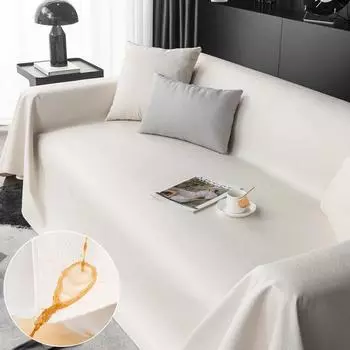 Водонепроницаемый подгузник, чехол для дивана, универсальная подушка для дивана на четыре сезона, современный легкий роскошный противоскользящий кожаный чехол с полным покрытием 90x90cm