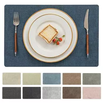 Водонепроницаемый подстаканник из маслянистой искусственной кожи продолговатой формы, утолщенный, нескользящий, для вечеринок, свадеб, банкетов, украшения стола, обедов коричневый