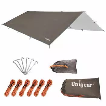 Водонепроницаемый походный тент Unigear Высокая защита от УФ-лучей и тепла Портативный Солнечный Для улицы Человек 4 XL Тент, Палатка, Легкий, Водостойкий, Защита, Экранирование,