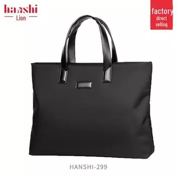 Водонепроницаемый портфель и сумка для документов из ткани Оксфорд унисекс для пассажиров 299 чёрный