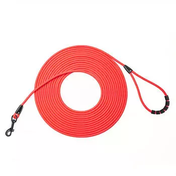 Водонепроницаемый поводок для собак с защитой от наматывания - взрывозащищенный поводок для дрессировки, игр на пляже и дворе, а также управление смывом для охоты и игр на открытом воздухе S оранжевый