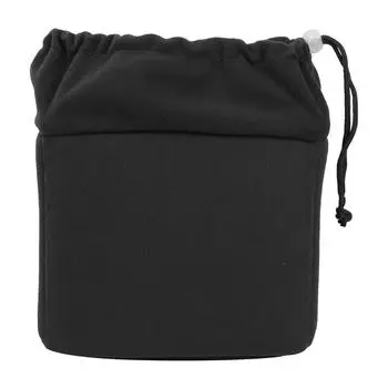 Водонепроницаемый противоударный чехол для объектива цифровой зеркальной камеры с мягкой подкладкой и шнурком (черный) чёрный