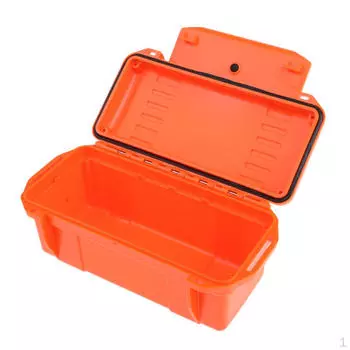 Водонепроницаемый противоударный контейнер-коробка 0,7x3,7x3,1 дюйма для мужчин и женщин на открытом воздухе оранжевый
