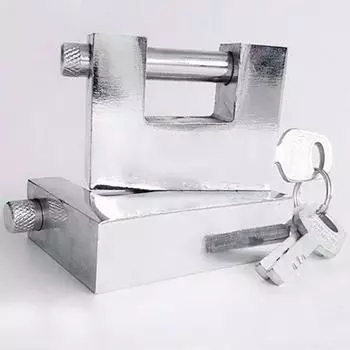 Водонепроницаемый противоугонный замок из нержавеющей стали 40/50/60 мм, дверной замок шкафа 40mm серебряный