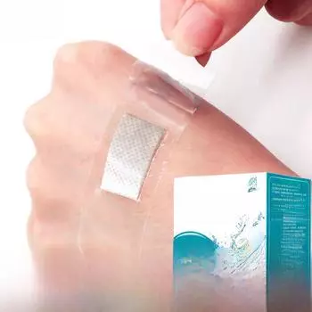 Водонепроницаемый прозрачный медицинский пластырь: Невидимая кровоостанавливающая повязка на рубцы, износостойкая защита для ног, дышащая тонкая банная повязка. Bulk 1 piece