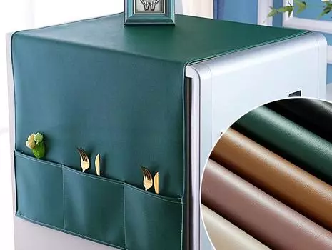 Водонепроницаемый пылезащитный чехол для холодильника с двойной/одинарной дверью Чехлы с кисточками Защитный чехол для шкафа для дома 34x100cm