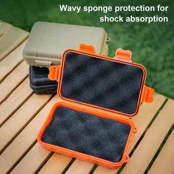 Водонепроницаемый ящик для хранения на открытом воздухе, ударопрочный, большой емкости, портативный инструмент для кемпинга, коробка для переноски, контейнер хаки