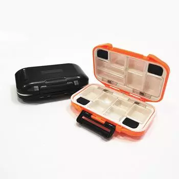 Водонепроницаемый ящик для рыболовных снастей с 12 двусторонними аксессуарами, ящик для хранения рыболовных крючков, ящик для хранения аксессуаров для рыболовных инструментов