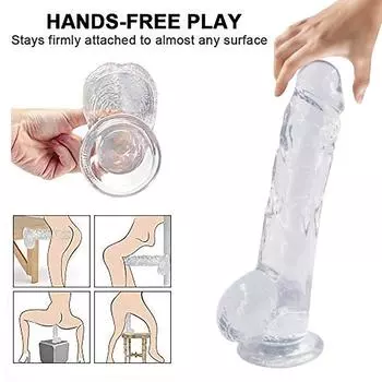 Водонепроницаемый реалистичный фаллоимитатор на присоске для мужчин и женщин, игрушки для взрослых