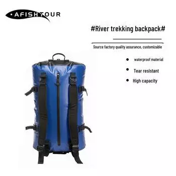 Водонепроницаемый рюкзак для дайвинга и серфинга Spot Outdoor - большая вместительная дорожная и тактическая сумка для снаряжения для снежных гор FW2069C; 65L серый