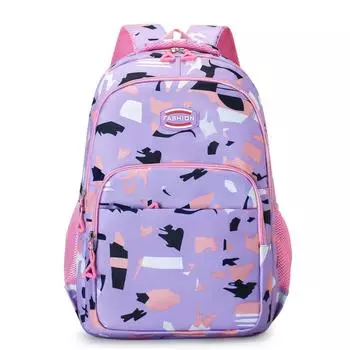Водонепроницаемый рюкзак для детей, девочек, школьников, рюкзаки для начальной школы, фиолетовые, розовые, школьные сумки для подростков, сумка для книг фиолетовый