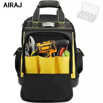 Водонепроницаемый рюкзак для инструментов AIRAJ, сумка для инструментов, прочный органайзер на резиновой основе, сумки для инструментов электрика, сантехника, рабочего по техническому обслуживанию