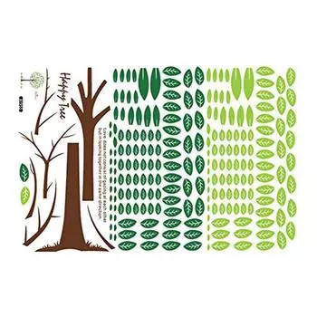 Водонепроницаемый самоклеящийся рисунок Happy Tree съемный настенный стикер для телевизора Backgro NE