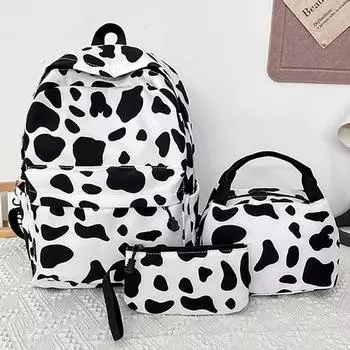 Водонепроницаемый школьный рюкзак из 3 предметов с пеналом для ланча для девочек-подростков, начальная и средняя школа, рюкзак для книг