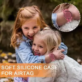 Водонепроницаемый силиконовый браслет на 360 градусов, регулируемый ремешок на запястье, защитный чехол, аксессуары для трекера с защитой от потери для Apple AirTag