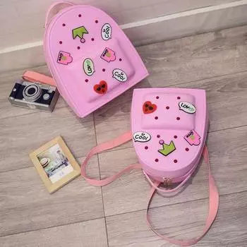 Водонепроницаемый силиконовый рюкзак с регулируемыми ремнями для детского сада, рюкзак для детей, школьные сумки для девочек S чёрный