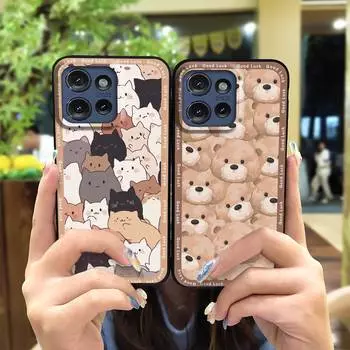 Водонепроницаемый симпатичный чехол для телефона MOTO G 5G 2025, полностью закрывающий заднюю крышку, грязеотталкивающий силикон TPU, защита от пыли MOTO G 5G 2025