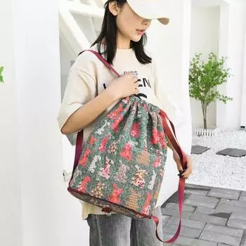 Водонепроницаемый складной рюкзак Yousheng на шнурке, устойчивый к истиранию, прочная универсальная дорожная сумка с несколькими карманами Elephant