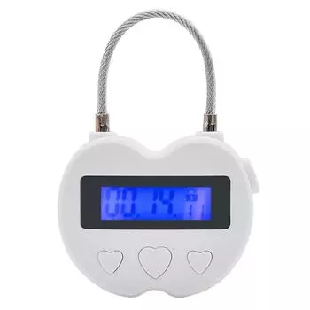 Водонепроницаемый смарт-таймер с USB-зарядкой, временный навесной замок с таймером, электронный таймер для путешествий чёрный