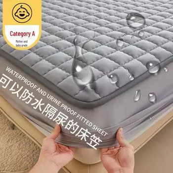 Водонепроницаемый стеганый чехол для матраса премиум-класса для мам и малышей – пылезащитный чехол 1 Pillowcase