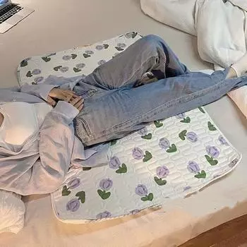 Водонепроницаемый стеганый матрас для людей с недержанием мочи, впитывающий протектор для кровати, противоскользящий многоразовый матрас для взрослых и пожилых людей 50-70cm/19.6-27.5inch