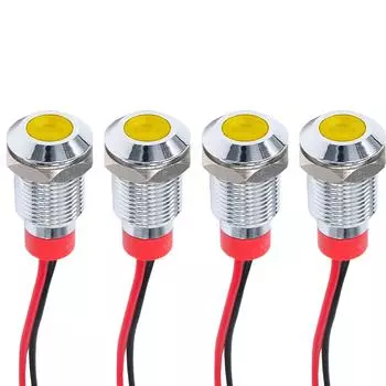 Водонепроницаемый светодиодный индикатор Светодиодный индикатор Белый Желтый Red