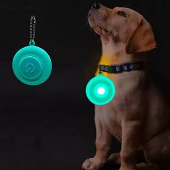 Водонепроницаемый светодиодный ошейник для домашних животных, силиконовый ошейник против выпадения собак, подвеска для кошек и собак синий