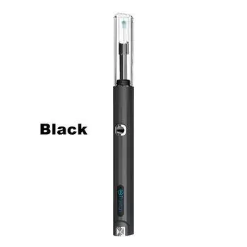 Водонепроницаемый светодиодный отоскоп для удаления ушной серы, WiFi, ушной эндоскоп, очиститель ушных свечей, беспроводная камера 3,5 мм, светодиодная подсветка чёрный