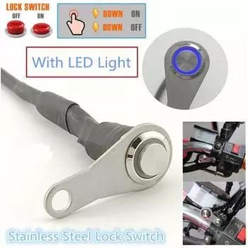 Водонепроницаемый светодиодный переключатель на руле, кнопка длиной 76 см, 1 шт., водонепроницаемый