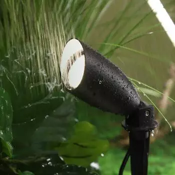 Водонепроницаемый светодиодный садовый декоративный светильник 12 Вт, уличный газонный светильник с шипами, ландшафтный светильник для садовой дорожки, прожектор переменного тока 110 В 220 В постоянного тока 12 В Warm white AC85-265V