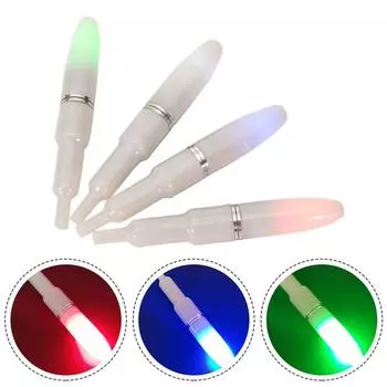 Водонепроницаемый светодиодный зажим для кончика удочки Lightstick для различных рыболовных нужд зелёный