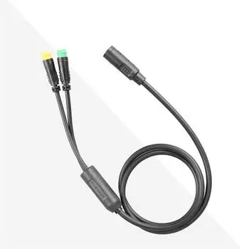 Водонепроницаемый удлинительный кабель 1T2 для дисплея, ручки газа под большой палец для BBS01, BBS02, BBSHD, мид-мотора, электрического велосипеда, соединитель удлинительной линии